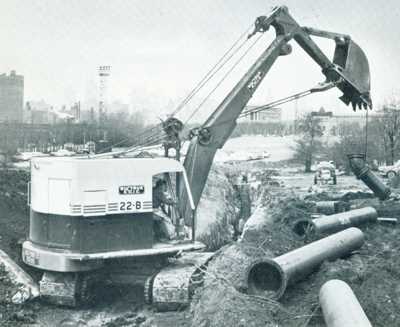 Bucyrus-Erie 22-B cable excavator